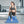 BalanceFrom Fitness 7 Piece Yoga Set with Mat, Stretch Strap & Knee Pad, Blue