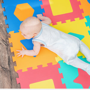 BalanceFrom Kid’s Puzzle Play Mat, EVA Foam Interlocking Floor Tiles for Baby Play Area, Toddler Playroom, and Home Gym Flooring