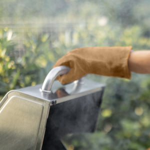 Panacea Breathable Fireplace Hearth Gloves Shields Splinters and Burns, Brown - TRAPSKI