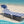 Ostrich Backpack Chaise Lounge Beach Chair & On Your Back Chair, Striped Blue