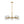 Modern Gold 5-Light Sputnik Chandelier with Clear Glass Shades - 26