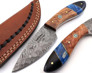 Lightning Everyday Carry Knife with Olive & Resin Handle - TRAPSKI