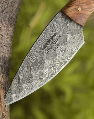 Lightning Everyday Carry Knife with Olive & Resin Handle - TRAPSKI