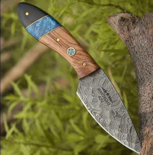 Lightning Everyday Carry Knife with Olive & Resin Handle - TRAPSKI