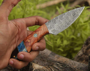 Lightning Everyday Carry Knife with Olive & Resin Handle - TRAPSKI