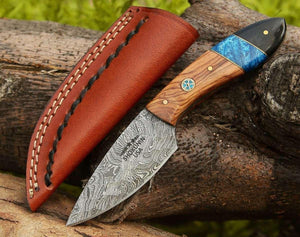 Lightning Everyday Carry Knife with Olive & Resin Handle - TRAPSKI