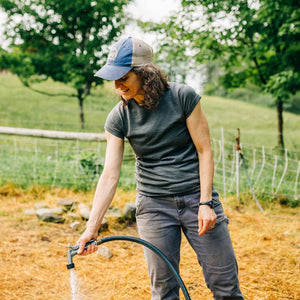 Lightweight Women's T-Shirt Crew Top - 100% Merino Wool