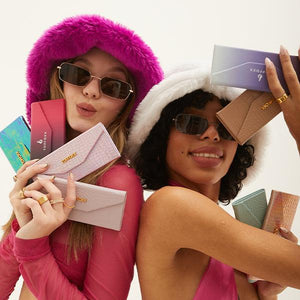 Lilac Faux Croco Hard Case - TRAPSKI