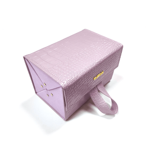 Lilac Faux Croco Travel Case - TRAPSKI