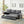 Lilola Home Lucca Performance Leather Sectional Sleeper Sofa with Storage, Gray