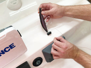 Line Cutterz Ceramic Blade Peel & Stick Flat Mount - Black - TRAPSKI