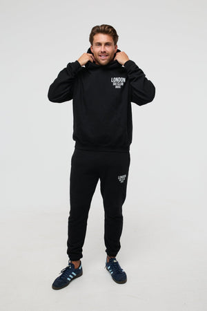 London Ski Club Oversize Hoodie - Black - TRAPSKI