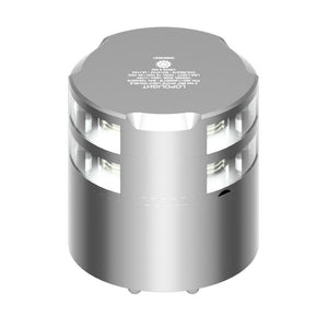 Lopolight 360 Double-Stacked 3nm Masthead Light - Silver Anodized - TRAPSKI