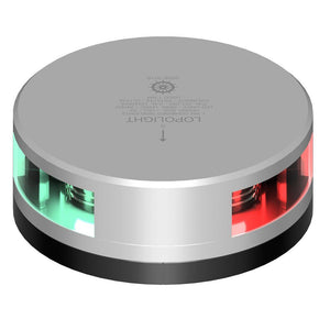 Lopolight Combined Sidelight - 1NM - Silver Housing w/FB Base - TRAPSKI