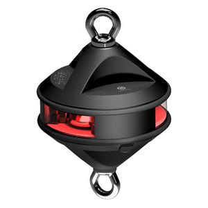 Lopolight Series 200-014 - Hoist Light - 2NM - Red - Black Housing - TRAPSKI