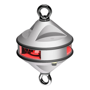 Lopolight Series 200-014 - Hoist Light - 2NM - Red - Silver Housing - TRAPSKI