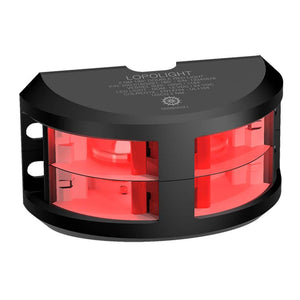 Lopolight Series 200-016 - Double Stacked Navigation Light - 2NM - Vertical Mount - Red -Black Housing - TRAPSKI