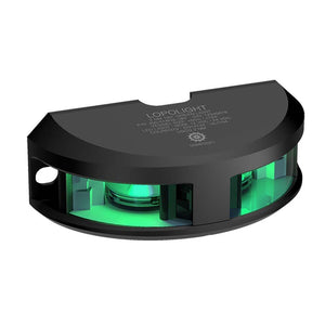 Lopolight Series 200-018 - Navigation Light - 2NM - Vertical Mount - Green - Black Housing - TRAPSKI