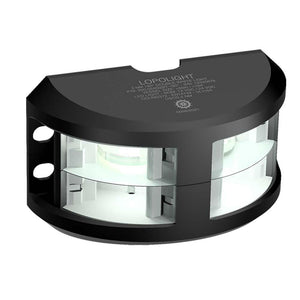 Lopolight Series 200-024 - Double Stacked Navigation Light - 2NM - Vertical Mount - White - Black Housing - TRAPSKI