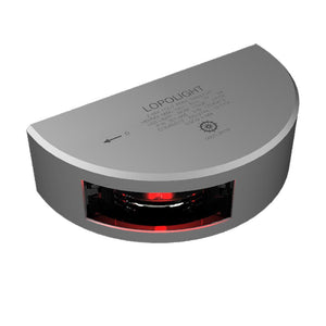 Lopolight Series 301-002 - Navigation Light - 2NM - Vertical Mount - Red - Silver Housing - 6M Cable - TRAPSKI