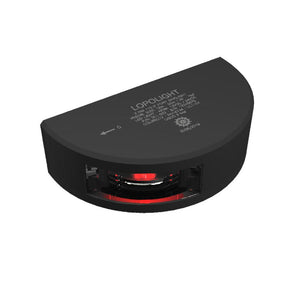 Lopolight Series 301-002 - Port Sidelight - 2NM - Vertical Mount - Red - Black Housing - TRAPSKI