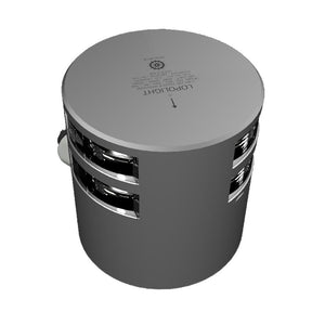 Lopolight Series 301-011 - Double Stacked Masthead Light - 5NM - Horizontal Mount - White - Silver Housing - TRAPSKI