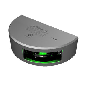 Lopolight Series 301-101 - Starboard Sideight - 3NM - Vertical Mount - Green - Silver Housing - TRAPSKI