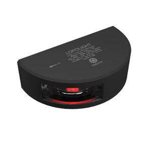Lopolight Series 301-102 - Port Sidelight - Vertical Mount - 3NM - Red - Black Housing - TRAPSKI