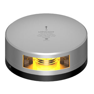 Lopolight Yellow Towing Light - 2NM - Silver Housing w/FB Base - TRAPSKI