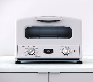 Sengoku HeatMate Countertop Toaster Oven w/ Graphite Technology, Eggshell White