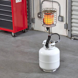 Dura Heat 360 Degree Outdoor Steel Propane Tank Top Heater w/ Safety Shutoff