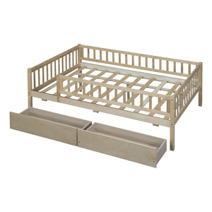 Multi Functional Wooden Daybed Bed with Storage or Trundle - Multiple Colors