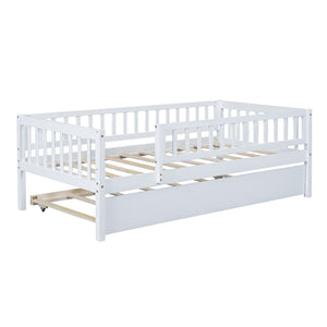Multi Functional Wooden Daybed Bed with Storage or Trundle - Multiple Colors