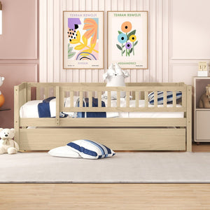 Multi Functional Wooden Daybed Bed with Storage or Trundle - Multiple Colors