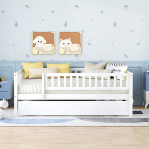 Multi Functional Wooden Daybed Bed with Storage or Trundle - Multiple Colors