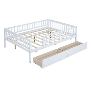 Multi Functional Wooden Daybed Bed with Storage or Trundle - Multiple Colors
