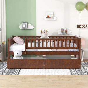 Multi Functional Wooden Daybed Bed with Storage or Trundle - Multiple Colors