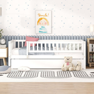 Multi Functional Wooden Daybed Bed with Storage or Trundle - Multiple Colors