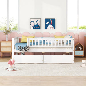 Multi Functional Wooden Daybed Bed with Storage or Trundle - Multiple Colors