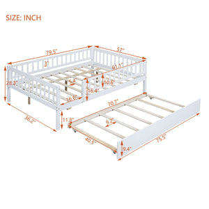 Multi Functional Wooden Daybed Bed with Storage or Trundle - Multiple Colors