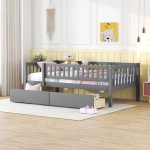 Multi Functional Wooden Daybed Bed with Storage or Trundle - Multiple Colors