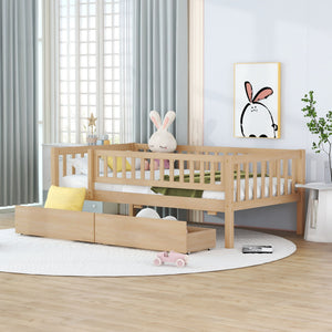 Multi Functional Wooden Daybed Bed with Storage or Trundle - Multiple Colors