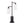 Cannes Contemporary Table Lamp with Adjustable White Shades – Black Metal