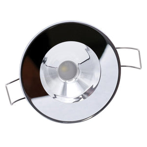 Lumitec Illusion Flush Mount LED Down Light - Spectrum RGBW - Cool White - Mirrored Housing - TRAPSKI