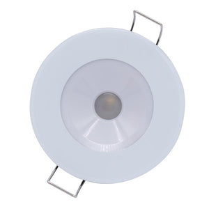 Lumitec Illusion Flush Mount LED Down Light - Spectrum RGBW - Cool White - White Housing - TRAPSKI