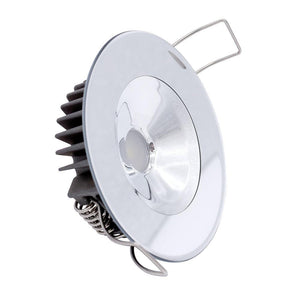 Lumitec Illusion Flush Mount LED Down Light - White - Non-Dimming - White Housing - MIrrored Housing - TRAPSKI