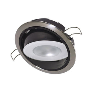 Lumitec Mirage Positionable Down Light - Spectrum RGBW Dimming - Polished Bezel - TRAPSKI