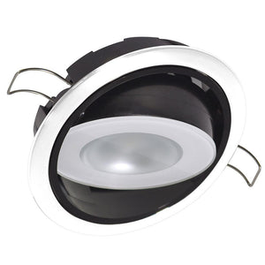 Lumitec Mirage Positionable Down Light - Spectrum RGBW Dimming - White Bezel - TRAPSKI