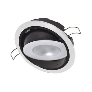 Lumitec Mirage Positionable Down Light - Spectrum RGBW Dimming - White Bezel - TRAPSKI