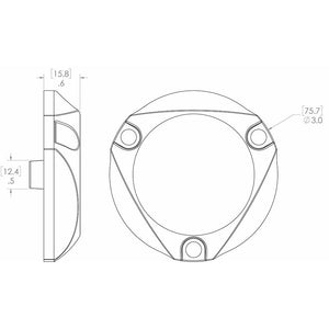 Lumitec SeaBlaze Mini - Underwater Light - Pair - Brushed Finish - Blue Non-Dimming - TRAPSKI